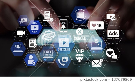 Subscription Services for Digital Content Access Funnel 137679869