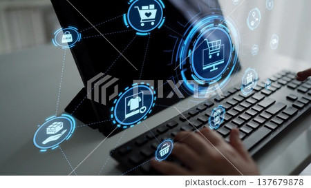 Omni-Channel Shopping for Seamless Customer Experience Funnel Omni-Channel Shopping for Seamless Customer Experience Funnel 137679878