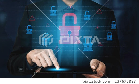 Cybersecurity Breach Highlighting Data Vulnerability Marrow Cybersecurity Breach Highlighting Data Vulnerability Marrow 137679888