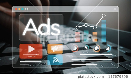 Digital advertising performance and campaign analytics dashboard Marrow 137679896