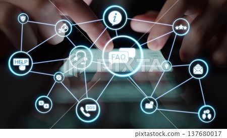 Online help and FAQ customer support service Funnel Online help and FAQ customer support service Funnel 137680017