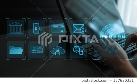 Digital Identity Protection and Biometric Authentication Marrow 137680331