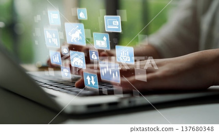 Trading in Stock Market, Crypto, and Forex Funnel Trading in Stock Market, Crypto, and Forex Funnel 137680348