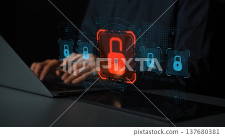Cybersecurity Breach Highlighting Data Vulnerability Marrow Cybersecurity Breach Highlighting Data Vulnerability Marrow 137680381