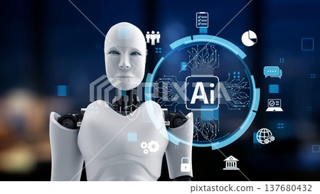 AI Brain Processing Data with Generative Artificial Intelligence Concept. Kernel AI Brain Processing Data with Generative Artificial Intelligence Concept. Kernel 137680432