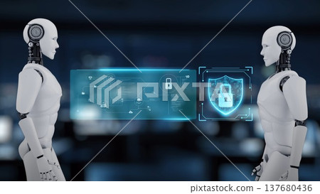 AI Defending Cybersecurity and Safeguarding Digital Assets. Kernel 137680436