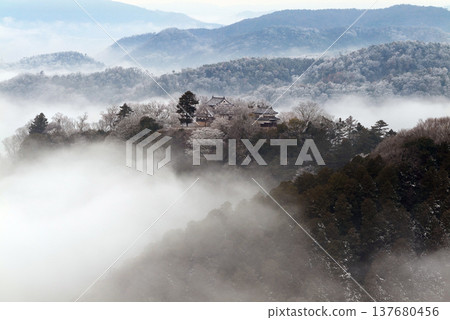 冬日雲海與備中松山城（天空之城）25446 137680456