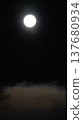 Clouds and moon 137680934