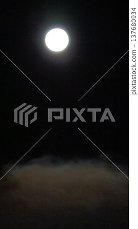 Clouds and moon Clouds and moon 137680934