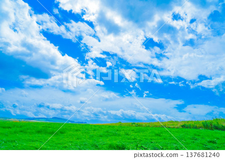 Furano plains and cloudy sky Furano plains and cloudy sky 137681240