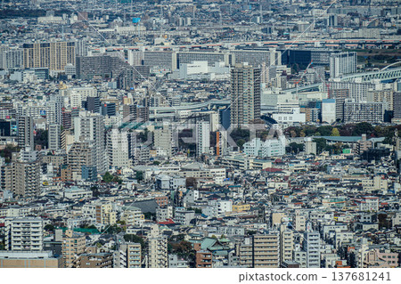 Tokyo skyline seen from Sunshine 60 Observatory Tokyo skyline seen from Sunshine 60 Observatory 137681241