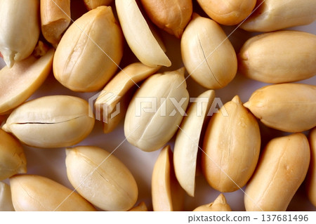 Lots of peanuts seen from directly above Lots of peanuts seen from directly above 137681496