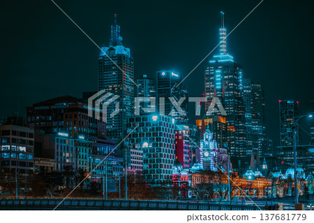 墨爾本城市夜景 墨爾本城市夜景 137681779