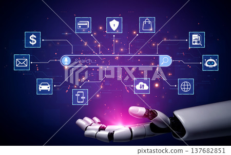 Voice search interface connected to AI services. Corpus 137682851