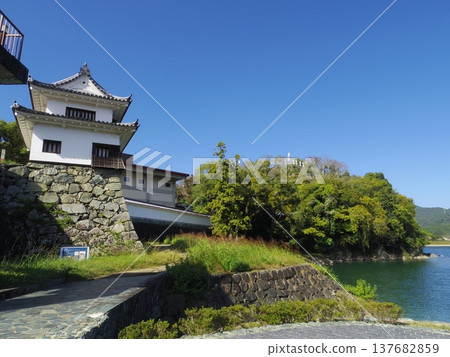 從比治川眺望大津城（愛媛縣大津市） 137682859