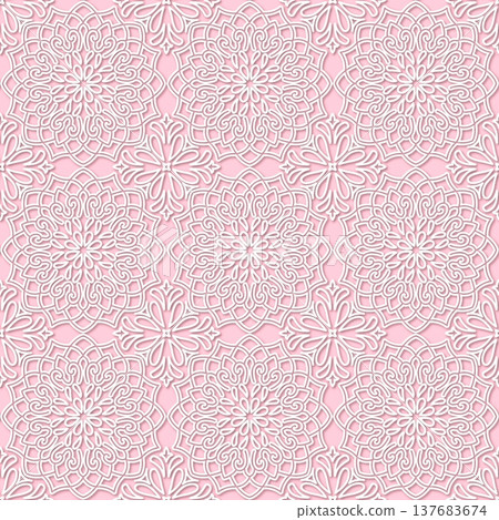Lace seamless pattern B-1 Lace seamless pattern B-1 137683674
