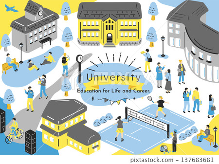 學生享受校園生活 137683681