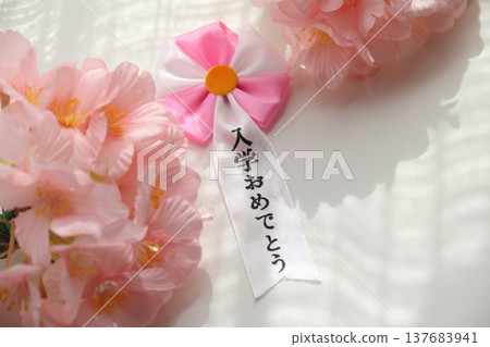 櫻花花瓣和入場儀式的圖片 櫻花花瓣和入場儀式的圖片 137683941