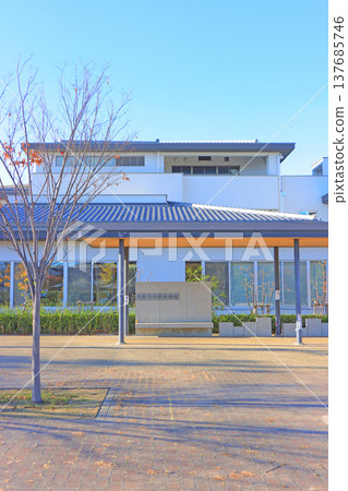 三重縣松阪松阪圖書館風景 三重縣松阪松阪圖書館風景 137685746