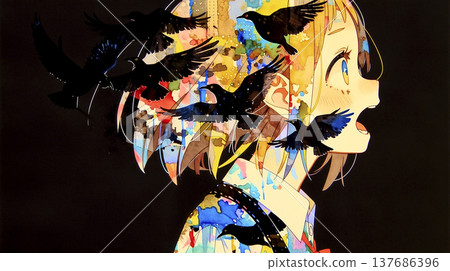 一個被焦慮驅使的女孩 137686396