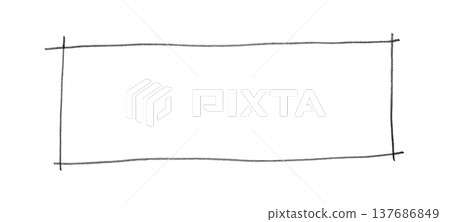 Simple square decorative frame 137686849