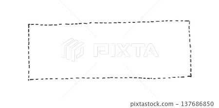 Simple dotted square frame 137686850