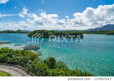 沖繩縣石垣島夏季的美麗風景 沖繩縣石垣島夏季的美麗風景 137687043