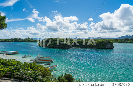 沖繩縣石垣島夏季的美麗風景 137687050