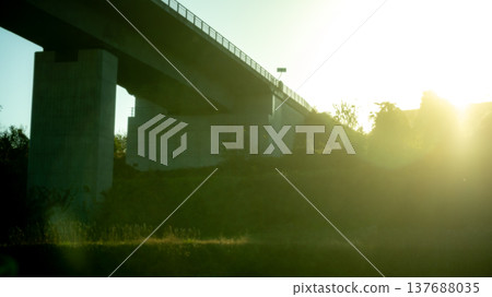 晨霧中的一座橋 晨霧中的一座橋 137688035