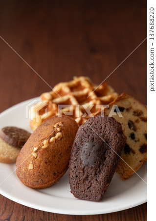 Assortment of baked goods (vertical) 137688220