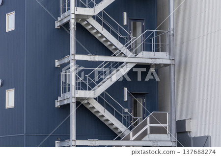 Geometric fire escape 137688274
