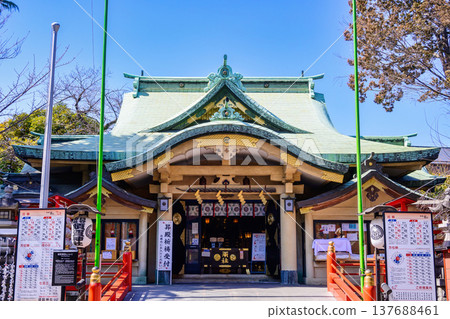 Suga Shrine, Shinjuku Ward, Tokyo (Suga Jinja) - Shrine Building Suga Shrine, Shinjuku Ward, Tokyo (Suga Jinja) - Shrine Building 137688461