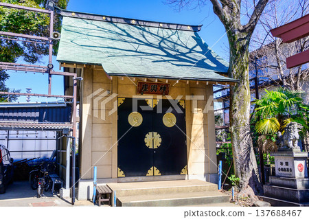 Suga Shrine, Shinjuku Ward, Tokyo: Mikoshi (portable shrine) storage 137688467