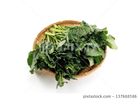 Fresh mustard greens 137688586