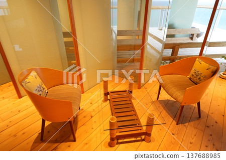 The rest area on the top floor of the Sumoto Onsen Hotel New Awaji [March] 137688985