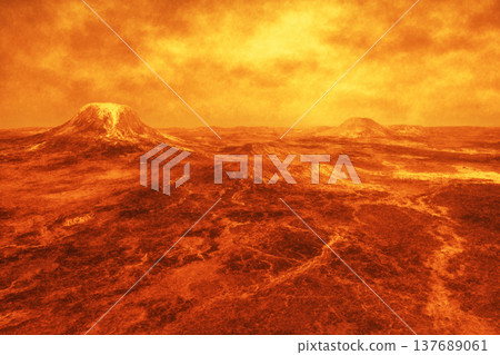 金星地形圖（人工智慧生成） 137689061