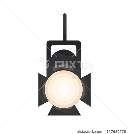Illustration of spotlight Illustration of spotlight 137689776