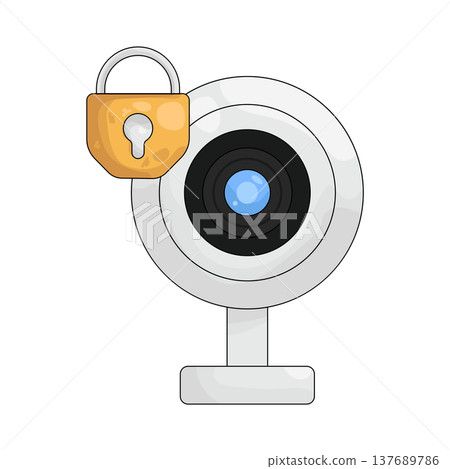 Illustration of CCTV Illustration of CCTV 137689786