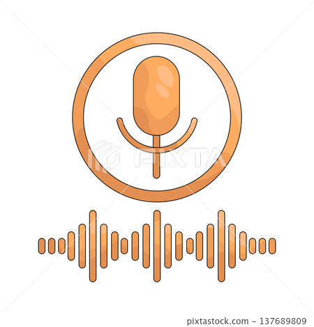 Illustration of Voice recognition 137689809