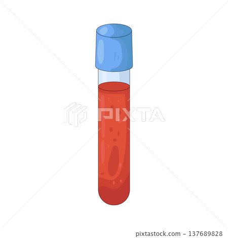 Illustration of blood sample 137689828