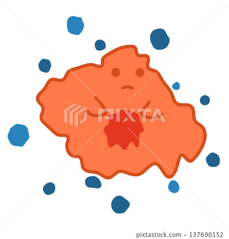 Cute cell under oxidative stress 137690152