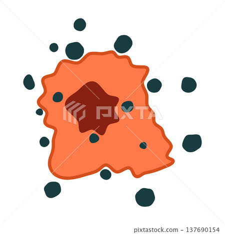 Cell oxidative stress after free radicals attack Cell oxidative stress after free radicals attack 137690154