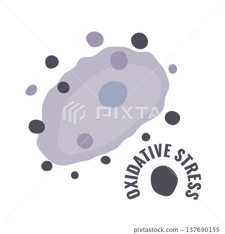 Cell oxidative stress caused by free radicals 137690155