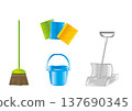 Cleaning tools vector illustration 137690345