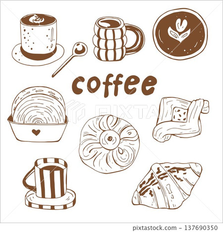 Whimsy Coffee set with bakery 137690350