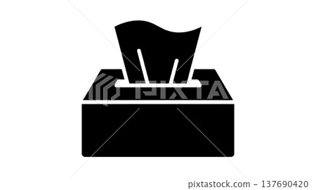 Tissue box icon 137690420