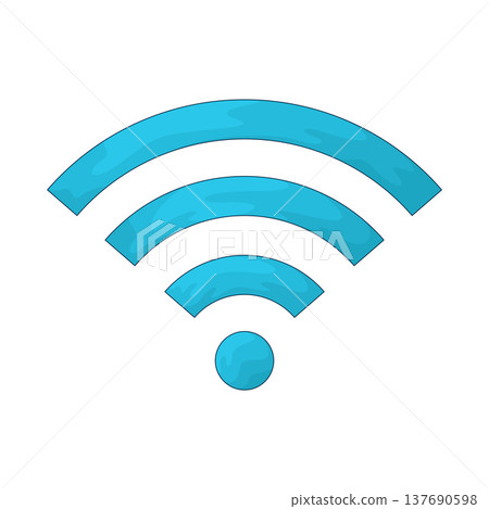 Illustration of Wi-Fi Illustration of Wi-Fi 137690598