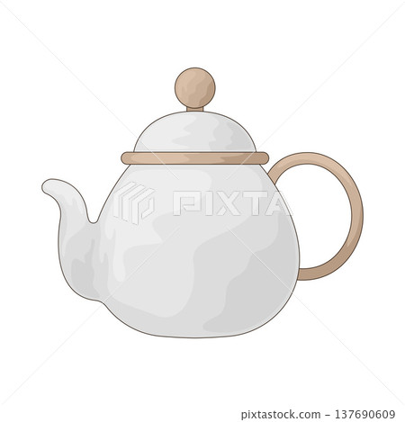 Illustration of Tea kettle Illustration of Tea kettle 137690609