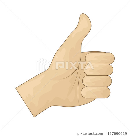 Illustration of thumbs up Illustration of thumbs up 137690619