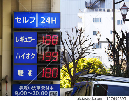 由於美伊戰爭，汽油價格飆升。 137690895